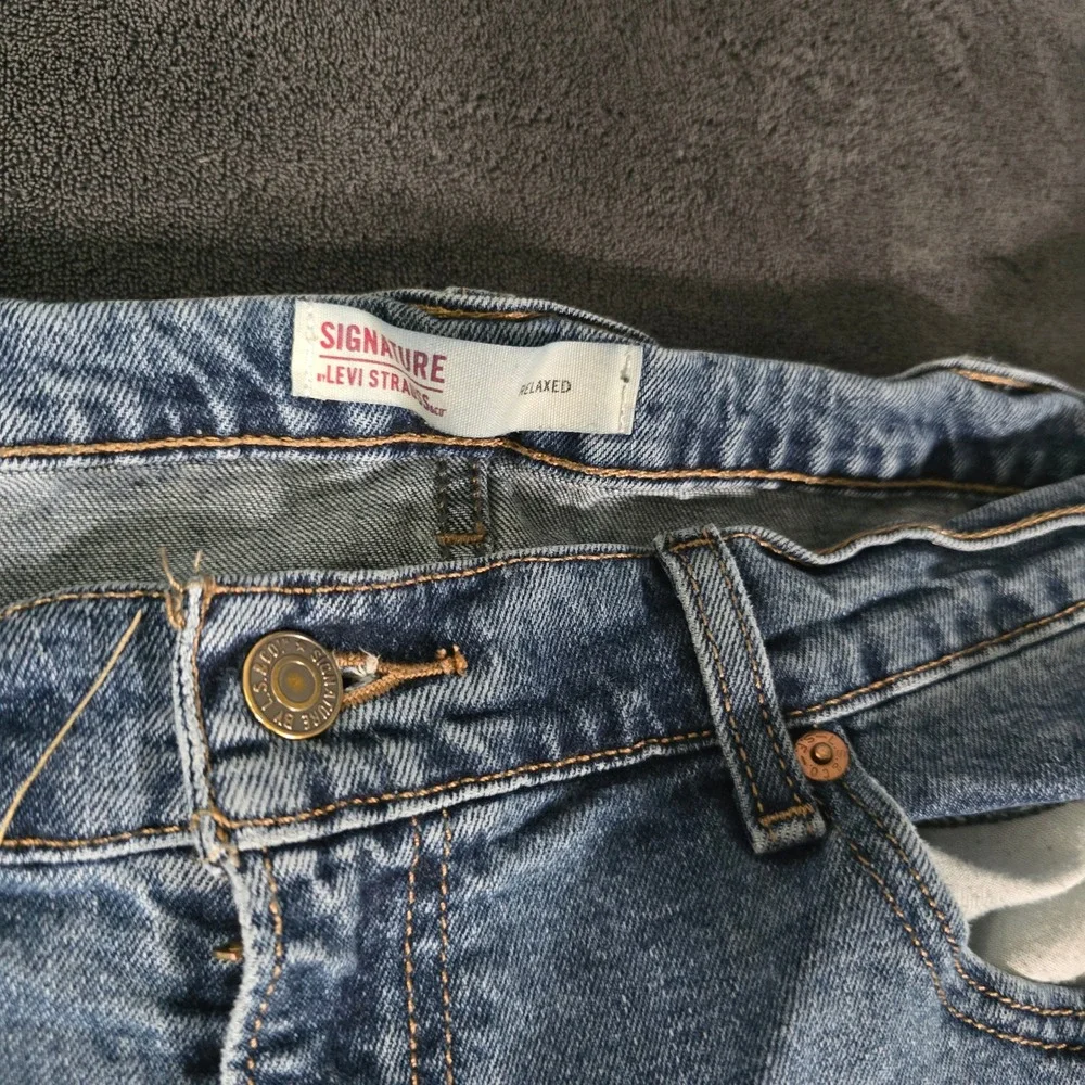 Levi Strauss Signature Relaxed Fit Jeans Mens‎ W38 L32 Light Wash Denim Pants